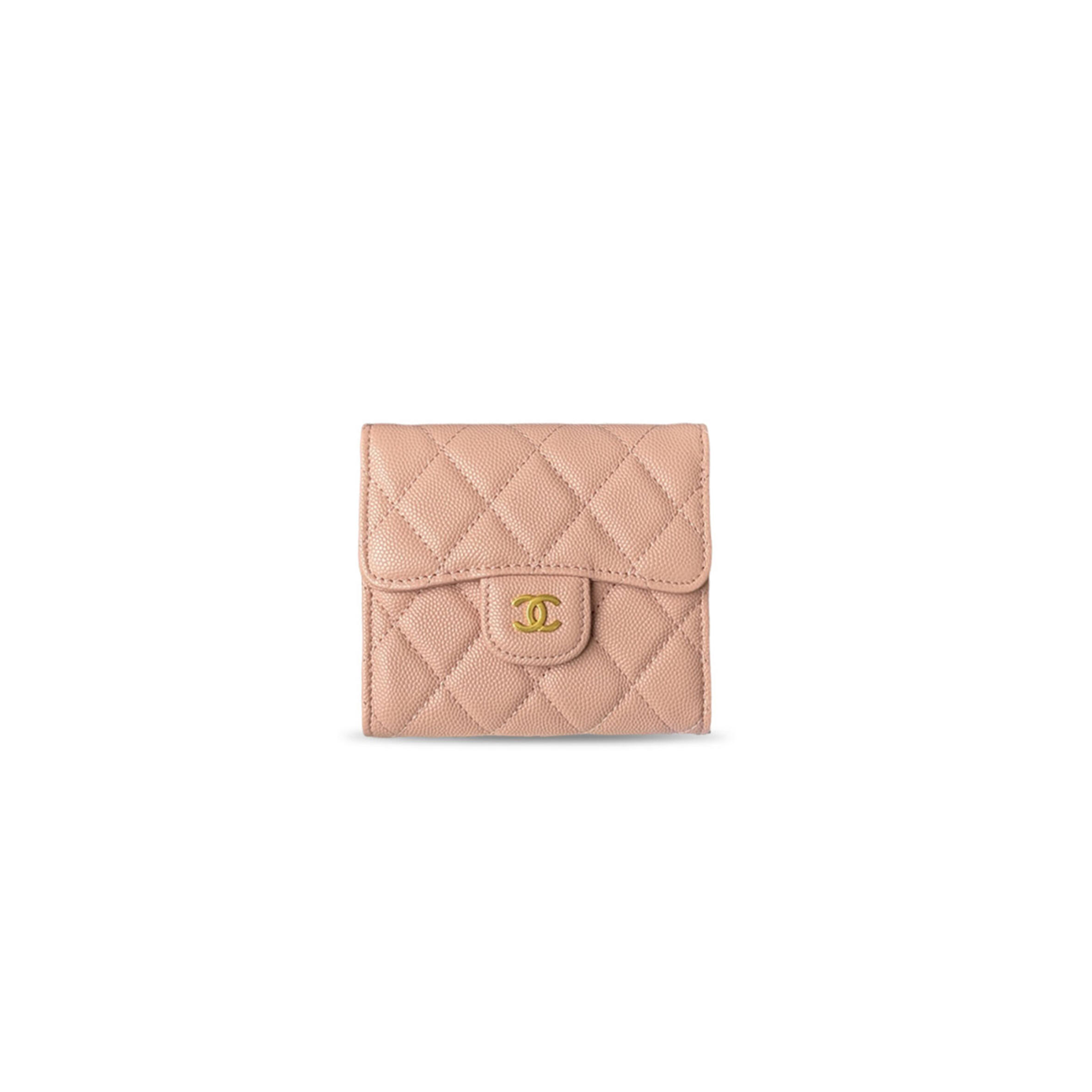 CHANEL QUILTED TRI-FOLD FLAP WALLET (11.5*10.5*3cm)